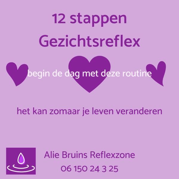 12 stappen gezichtsreflex