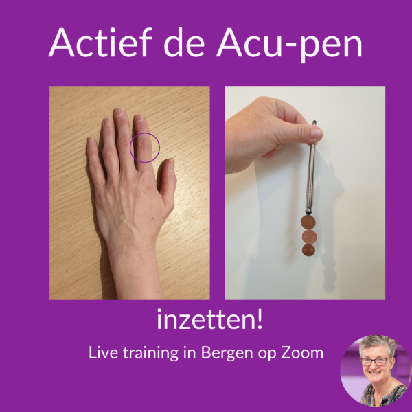 Actief de acu-pen inzetten